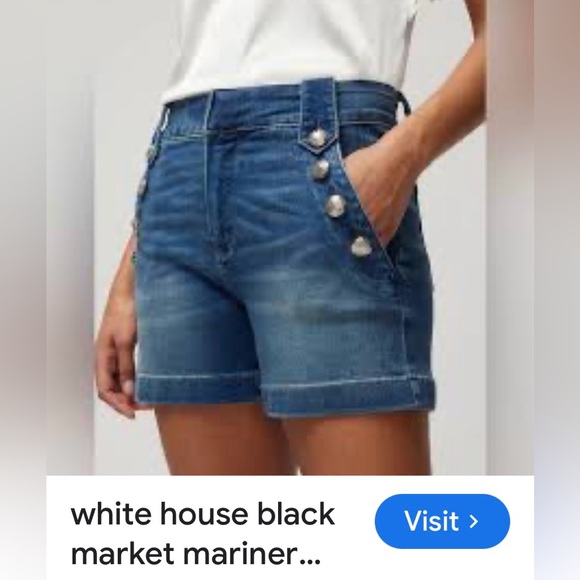 White House Black Market Pants - White House Black Market Stylish Blue Denim Women Shorts